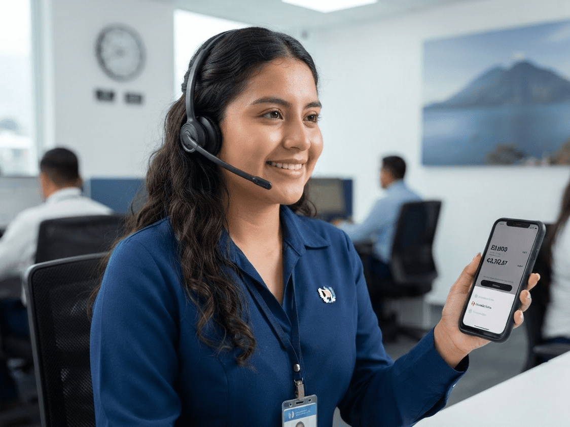 Asesora de PrestaQ atendiendo consultas de usuarios